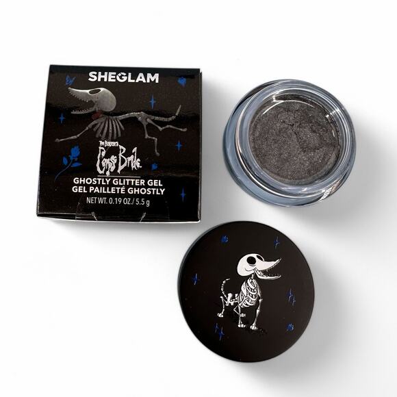 Tim Burton's Corpse Bride Ghostly Glitter Gel Eyeshadow Underworld Sheglam - Picture 1 of 4